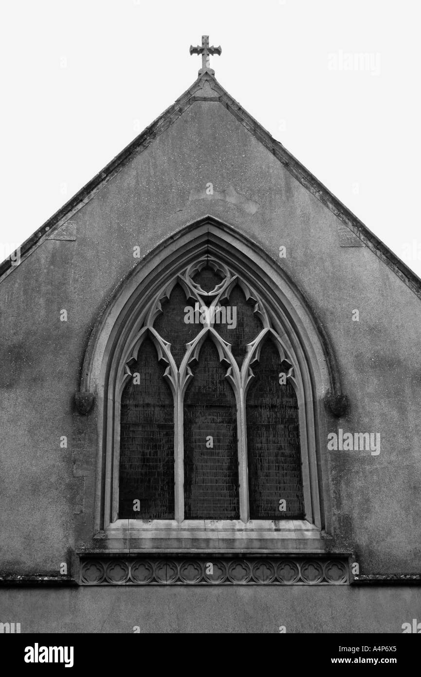 Church exterior detail Black and White Stock Photos & Images - Alamy