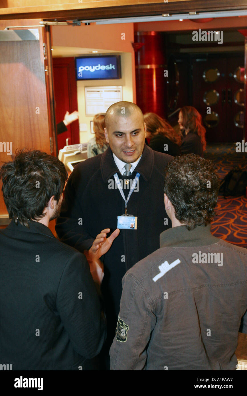United Kingdom London Security Men At A London Club Stock - 