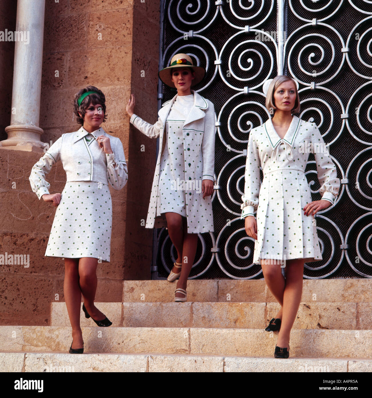 Female fashion models 1960s Stock Photo Alamy