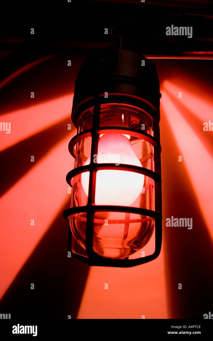 Exit light emergency Stock Photo