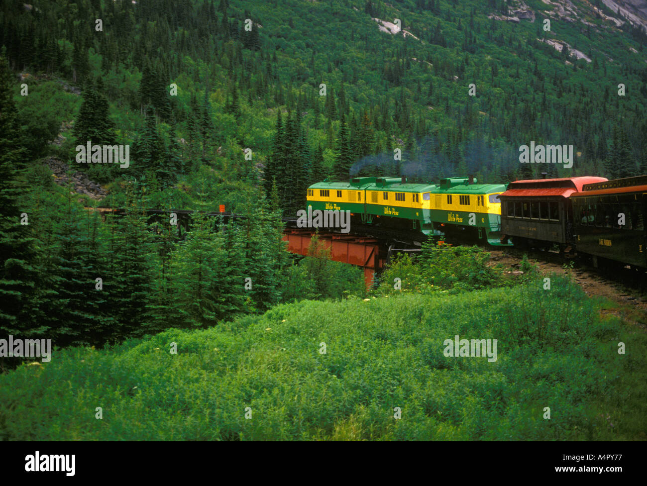 White Pass and Yukon Railroad, between Skagway and White Pass