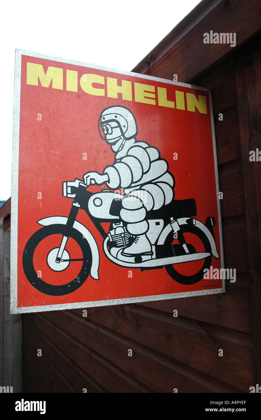 Michelin sign Stock Photo