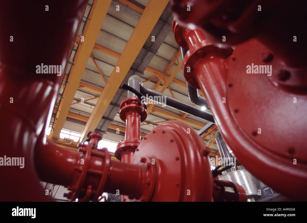 electrical power station pipeline Stock Photo - Alamy