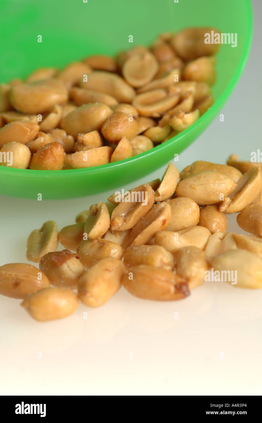salted peanuts Stock Photo