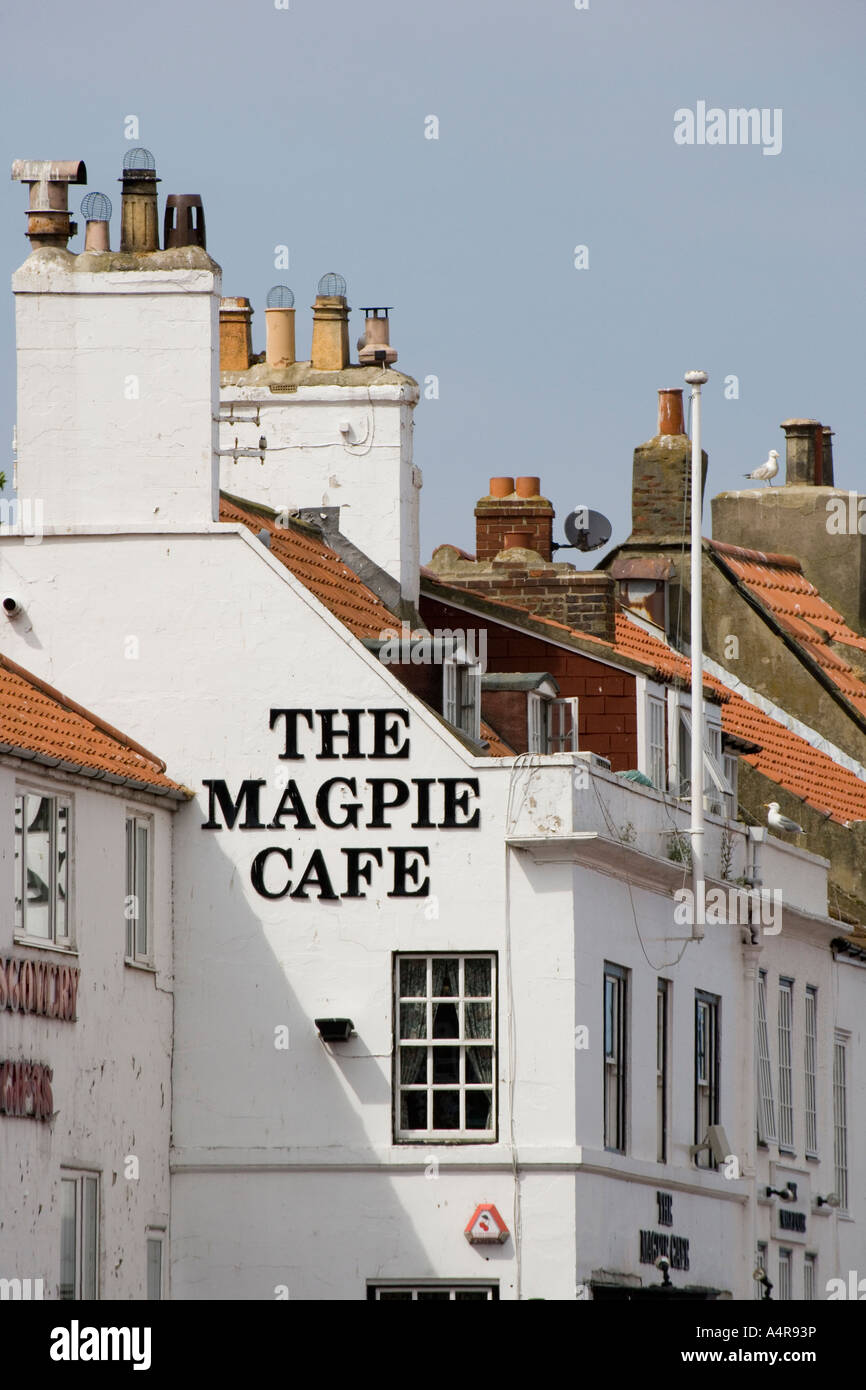 The Magpie Cafe famous for fish and chips in Whitby North Yorkshire