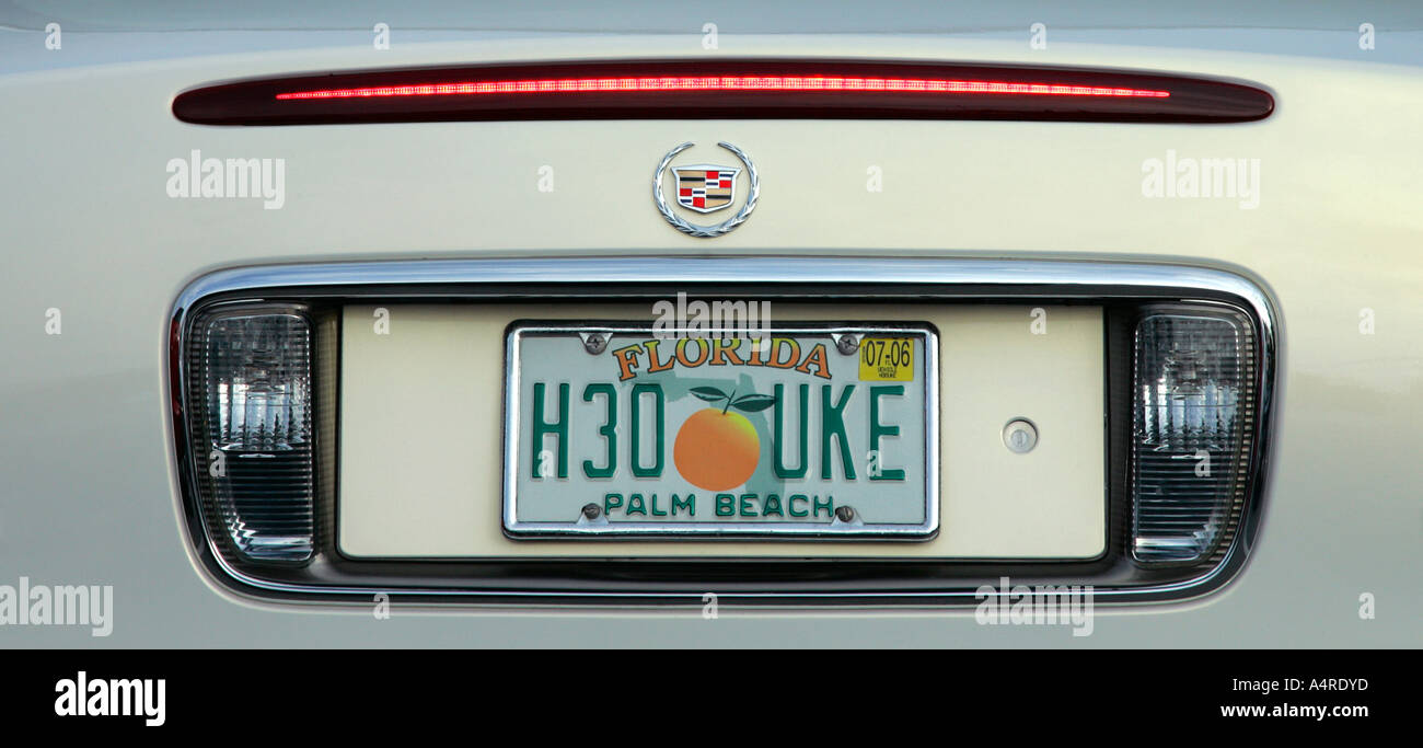 Florida license plate hires stock photography and images Alamy