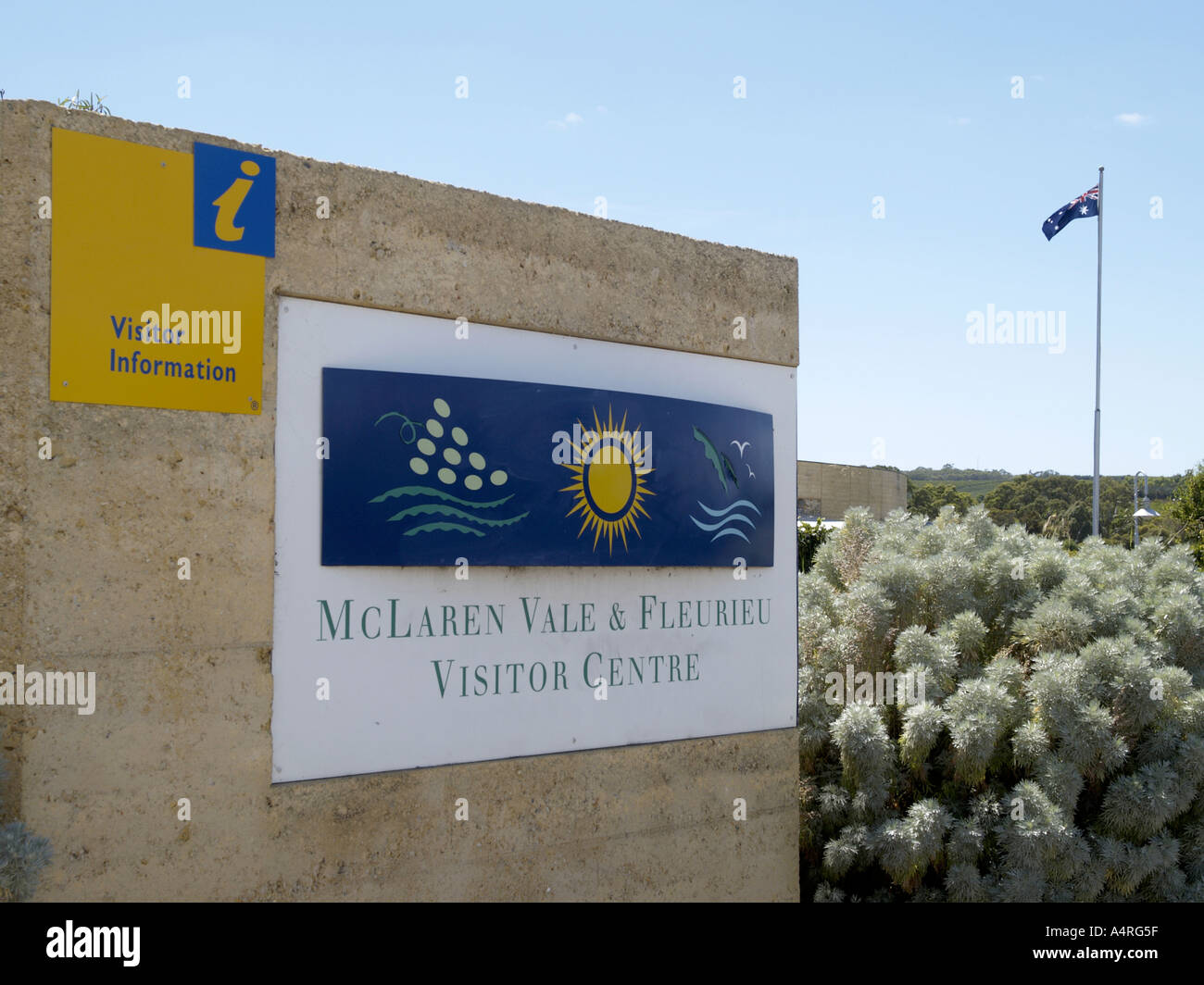 SIGN FOR McLAREN VALE AND FLEURIEU VISITOR CENTRE SOUTH AUSTRALIA Stock ...