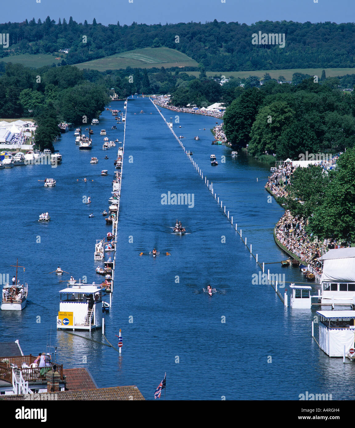 High View of Royal regatta , HenleyonThames , England Stock Photo Alamy