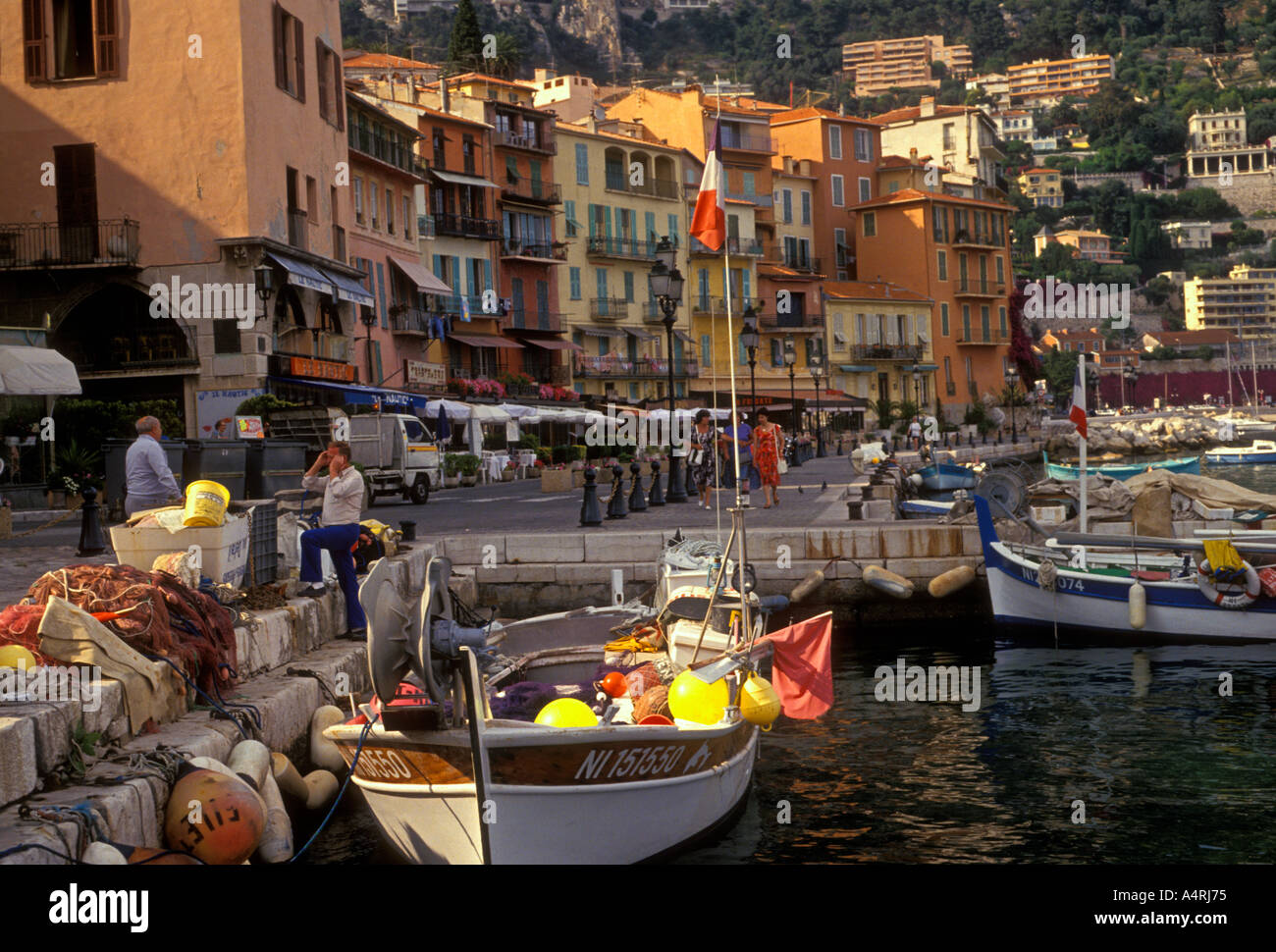 fishing boats, port, Villefranche-sur-Mer, Cote d'Azur, France, Europe  Stock Photo - Alamy