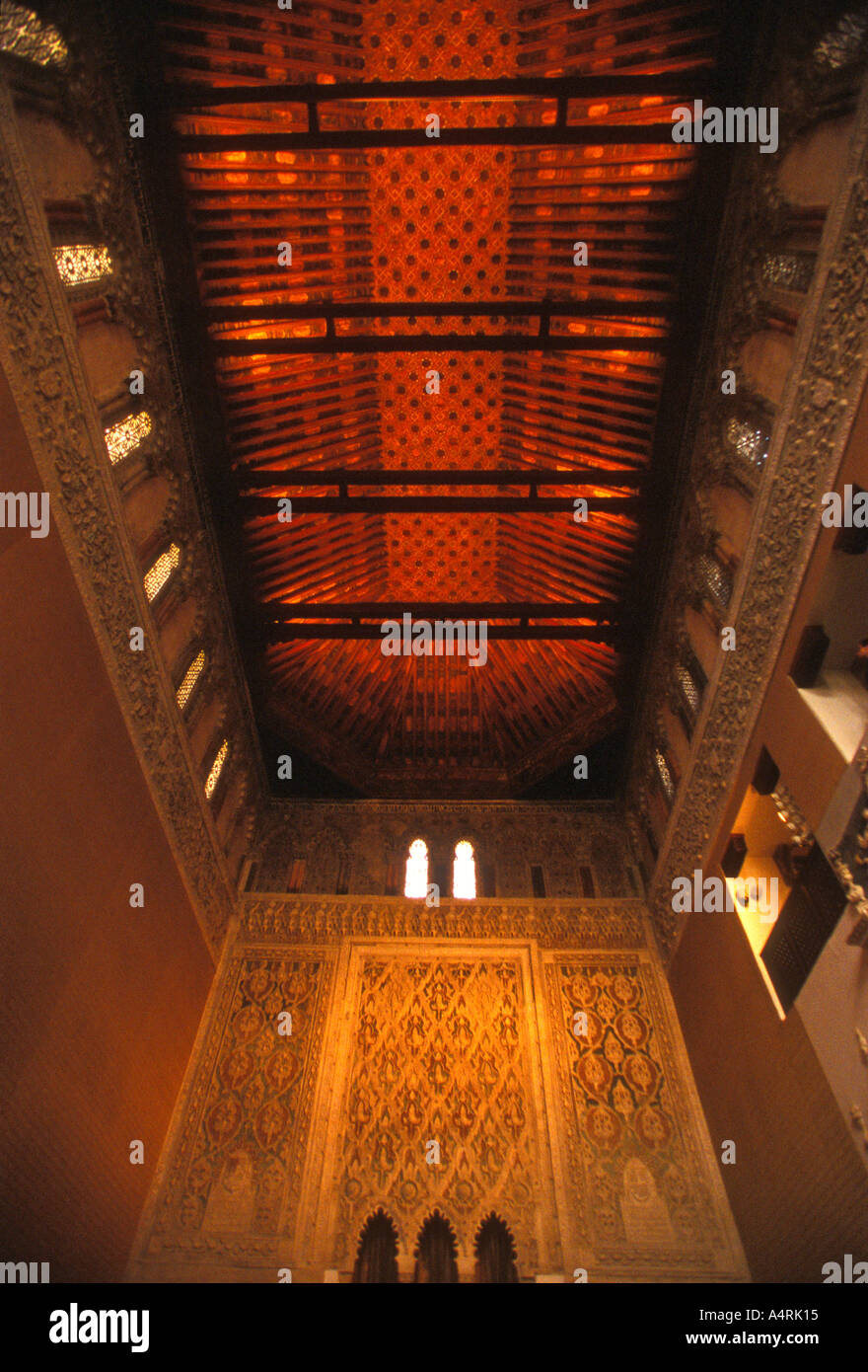 interior, El Transito Synagogue, El Transito, Synagogue, Sephardic Museum, museum, Toledo, Toledo Province, Castile-La Mancha, Spain, Europe Stock Photo