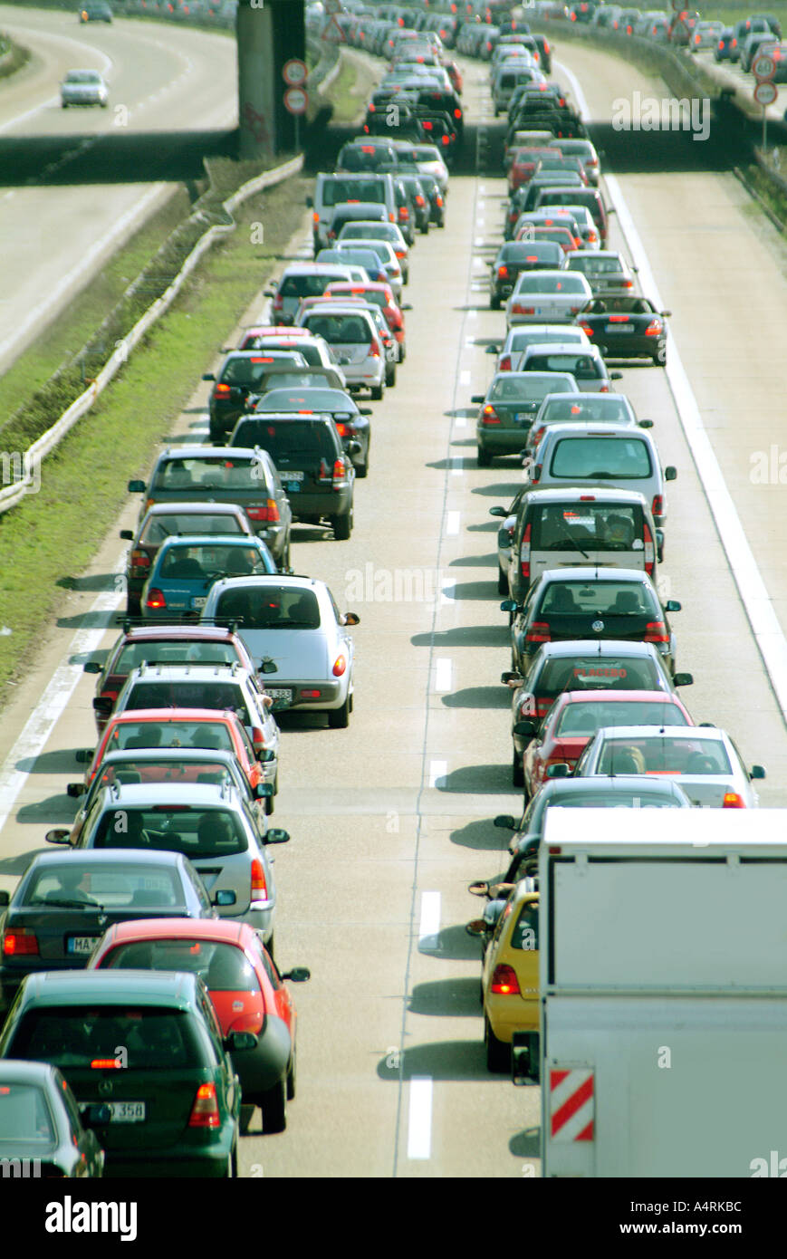 traffic jam congestion Autostau Stock Photo