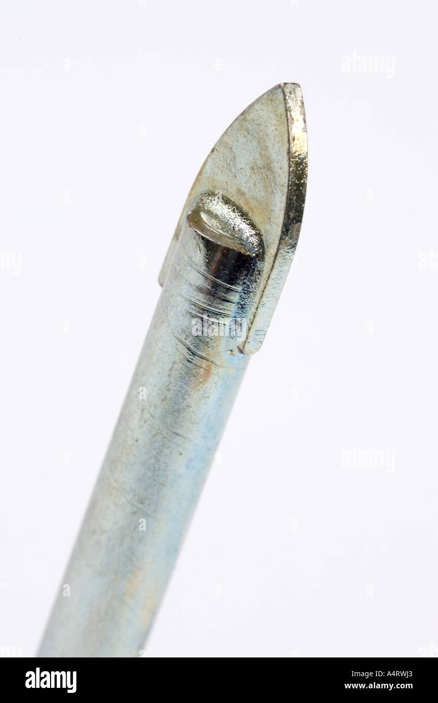 tungsten carbide drill bit for drilling glass and ceramic tiles Stock