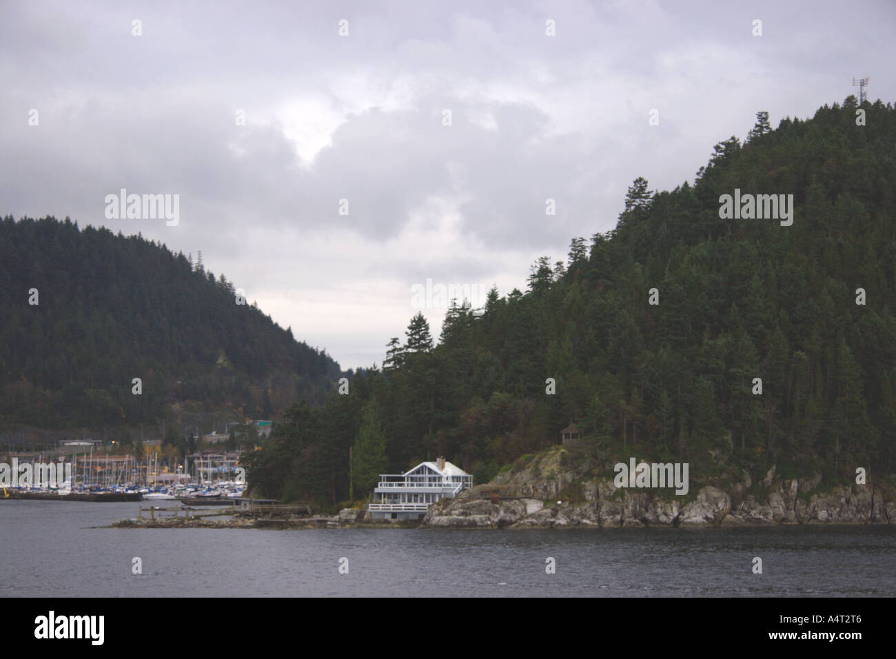 Approach to Bowen Island Harbour at the village of Snug Cove British
