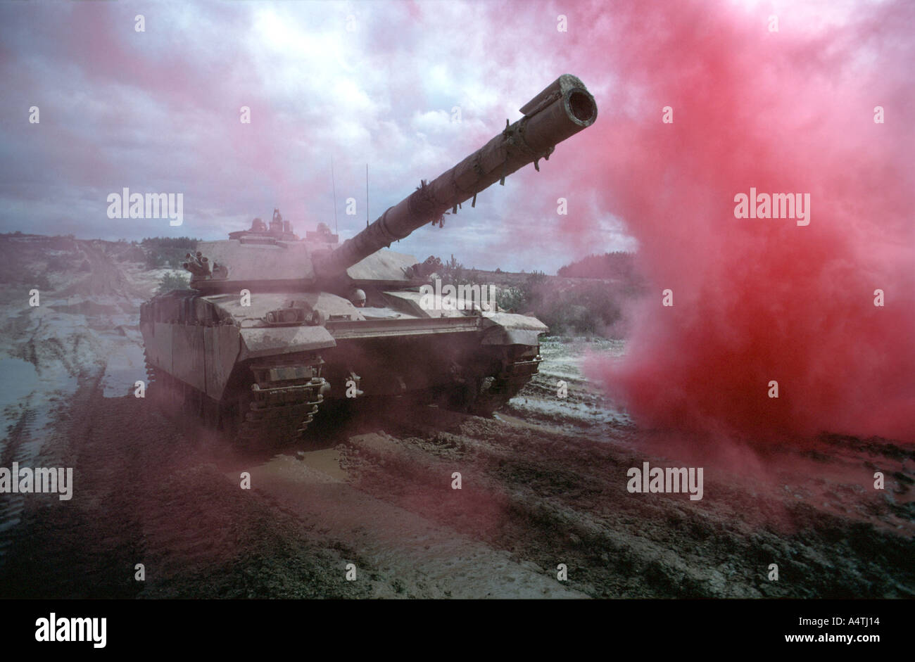 Challenger tank Stock Photo