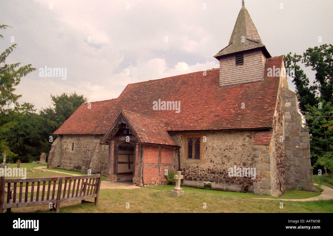 St Nicholas Church Pyrford Stock Photo Alamy