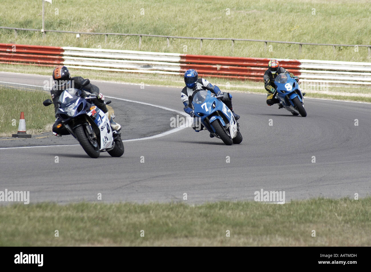 motorbike racing mallory park trackday leicestershire 2006 Stock Photo