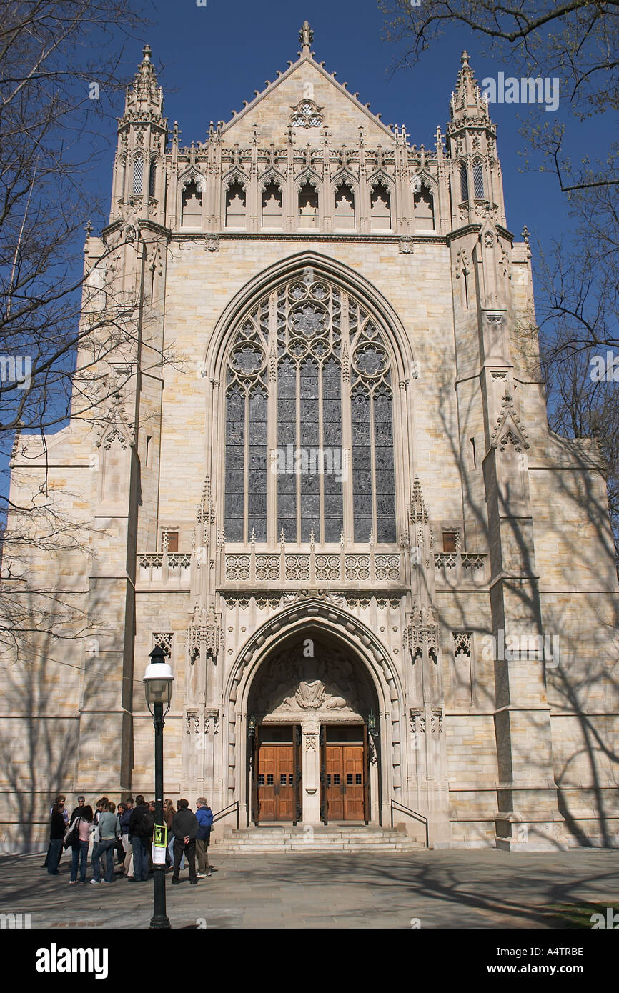 Cathedral at Princeton University with a crowd in front Princeton NJ