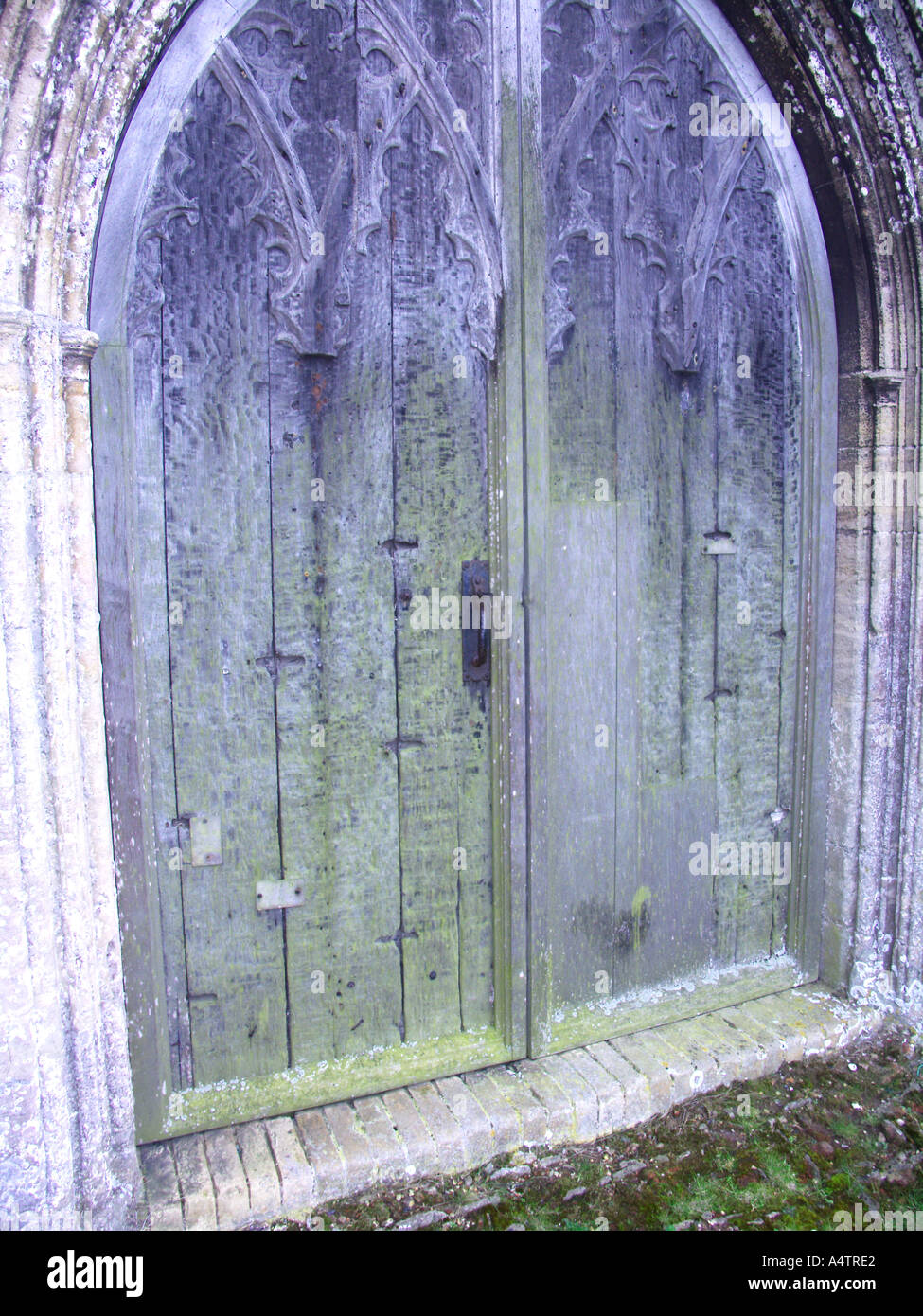 Blythburgh church north wooden door Stock Photo