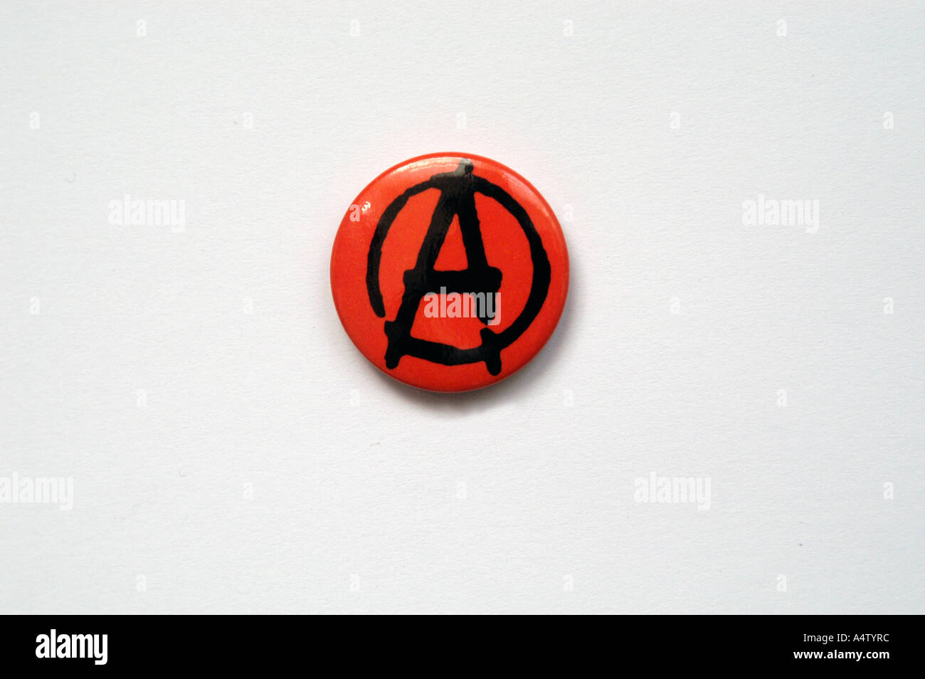 Badge of anarchist symbol Stock Photo
