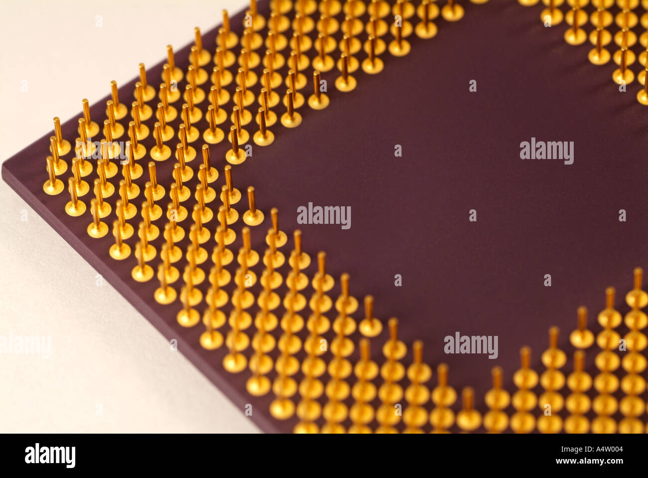 Computer Processor, Close Up Stock Photo