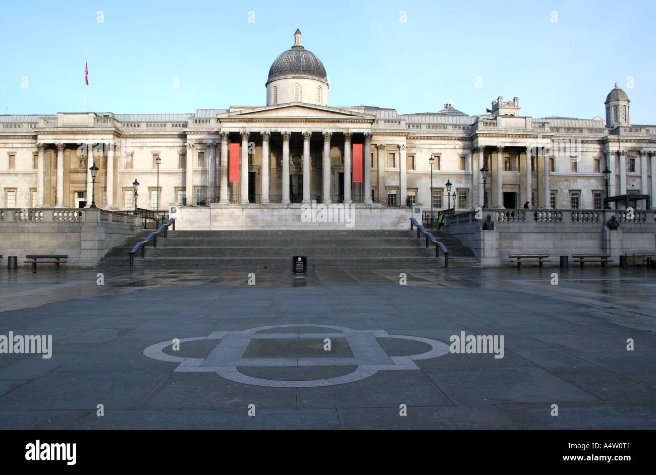 The National Portrait Gallery Trafalgar Square London Stock Photo