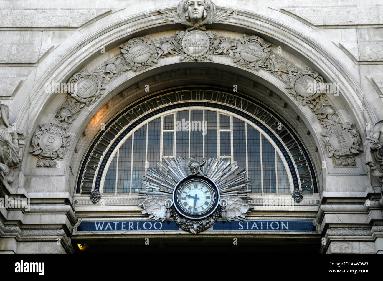 Waterloo train station London UK Stock Photo