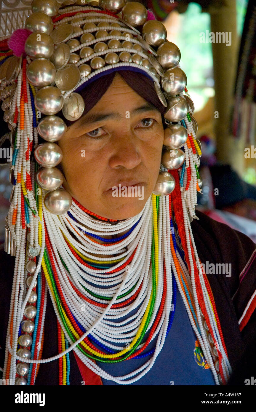 Akha Hill Tribe Woman Stock Photo - Alamy