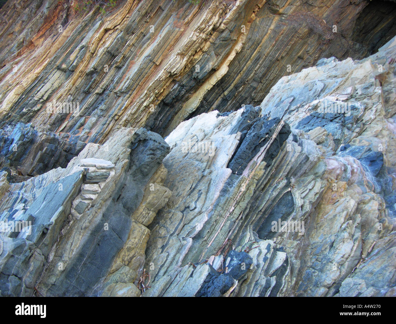 stone formation sedimentary rock brittle stone disks quarry at COTE D