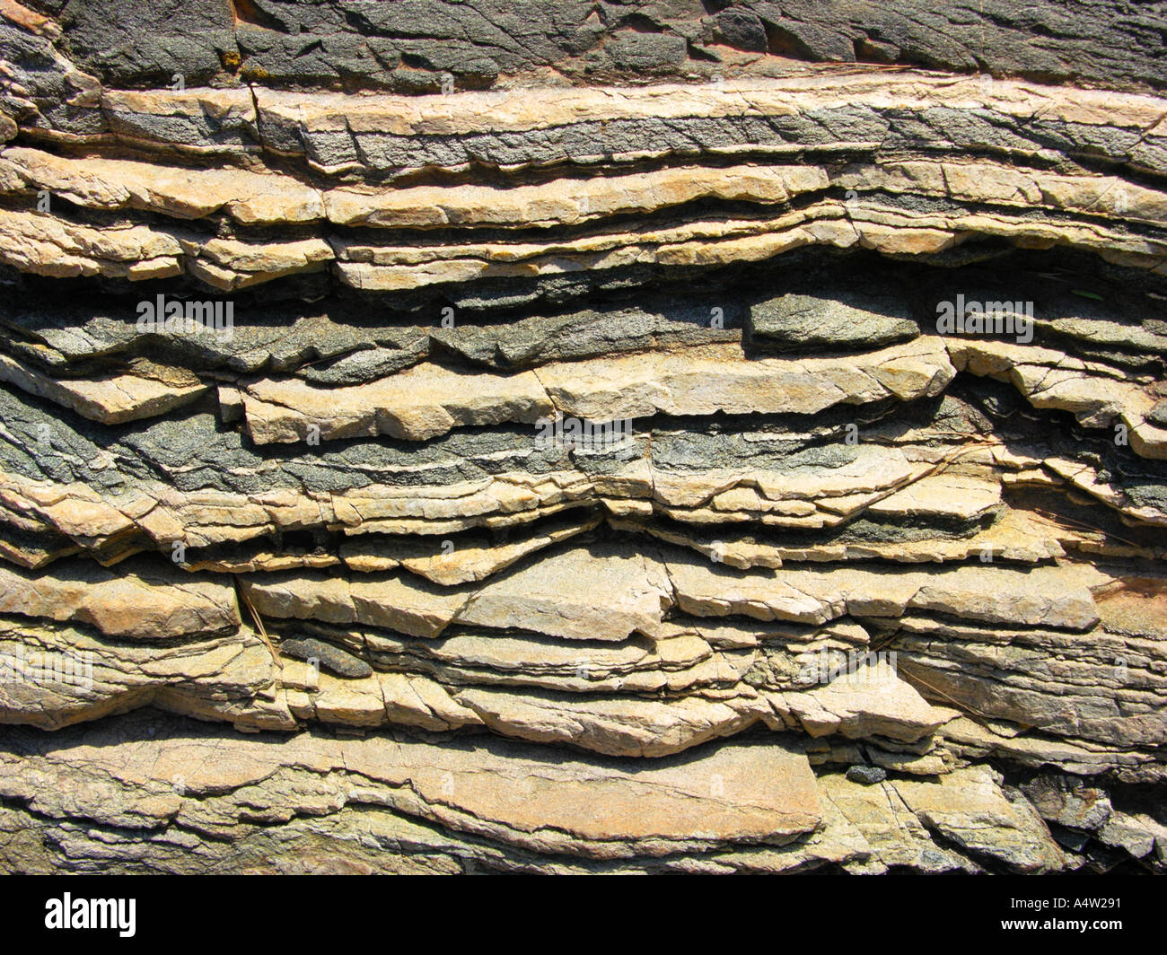 stone formation sedimentary rock brittle stone disks quarry at COTE D