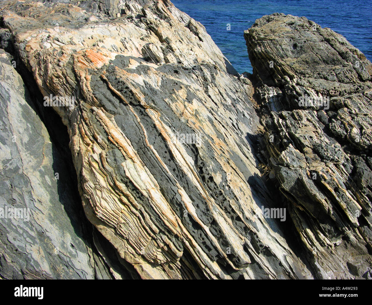 stone formation sedimentary rock brittle stone disks quarry at COTE D