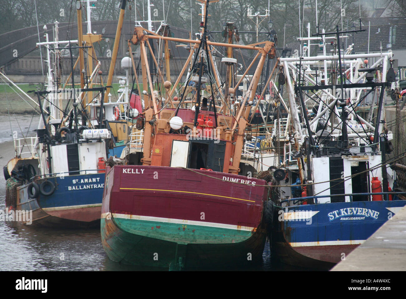 Fishing Boats at Kirkcudbright, Scotland Stock Photo Alamy