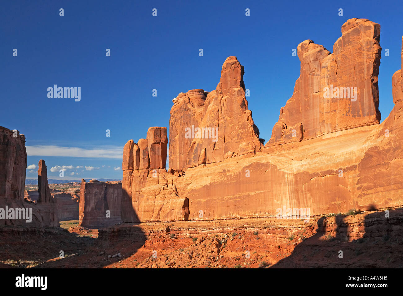Courthouse Towers Arches National Park near Moab Utah USA Stock Photo ...