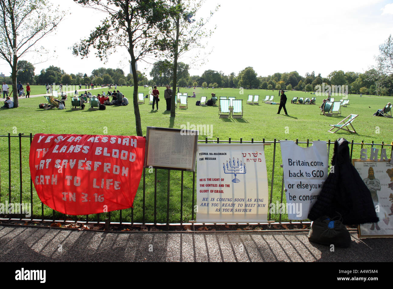 Speakers Corner in London's Hyde Park Stock Photo Alamy