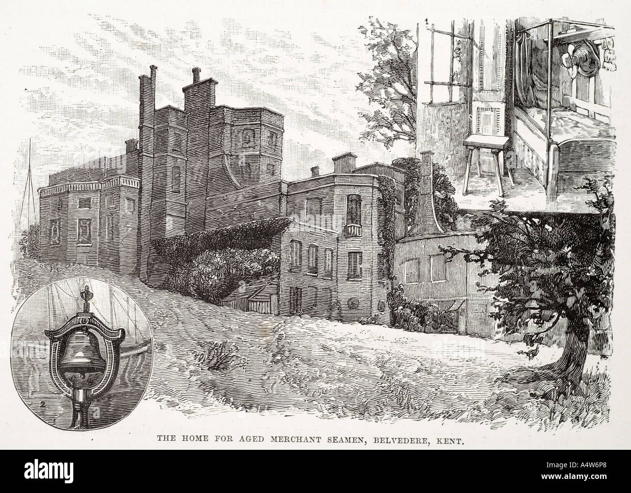 home house aged old retired merchant seamen sailor belvedere Kent