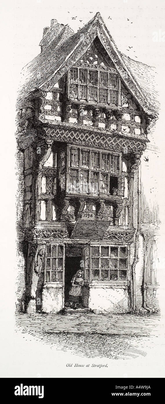 Tudor House Drawing Stock Photos Tudor House Drawing Stock