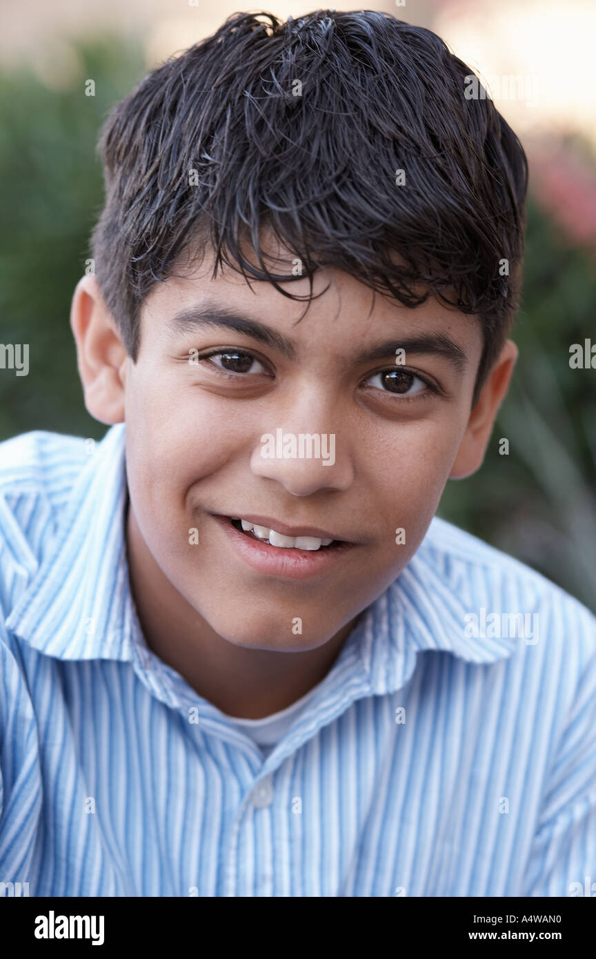 Portrait of young man smiling taken outside Stock Photo - Alamy