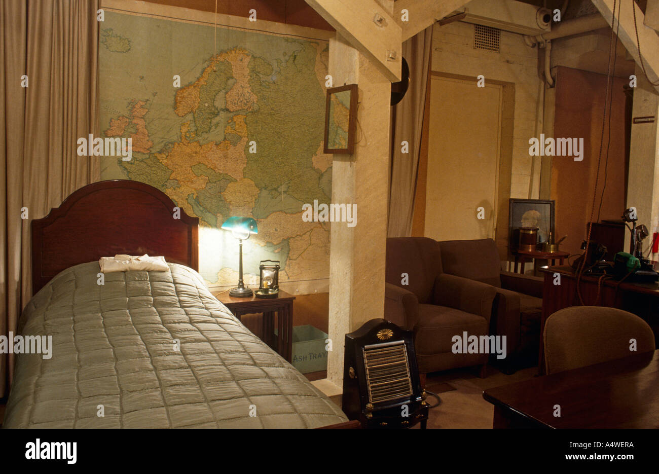 Winston Churchill S Bedroom In The Underground War Cabinet
