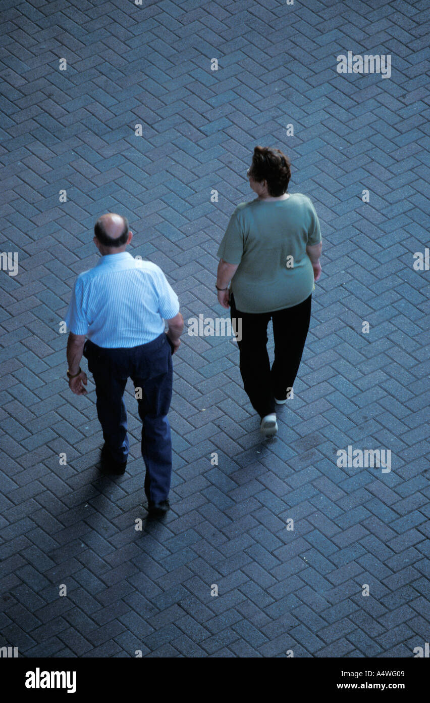 Overweight elderly man walking hi-res stock photography and images - Alamy