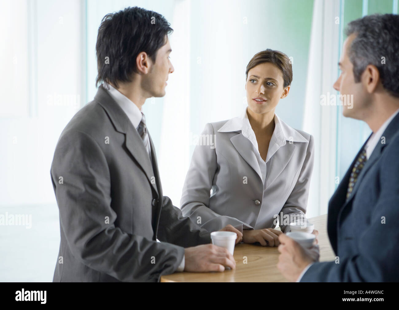 Business colleagues having coffee break Stock Photo