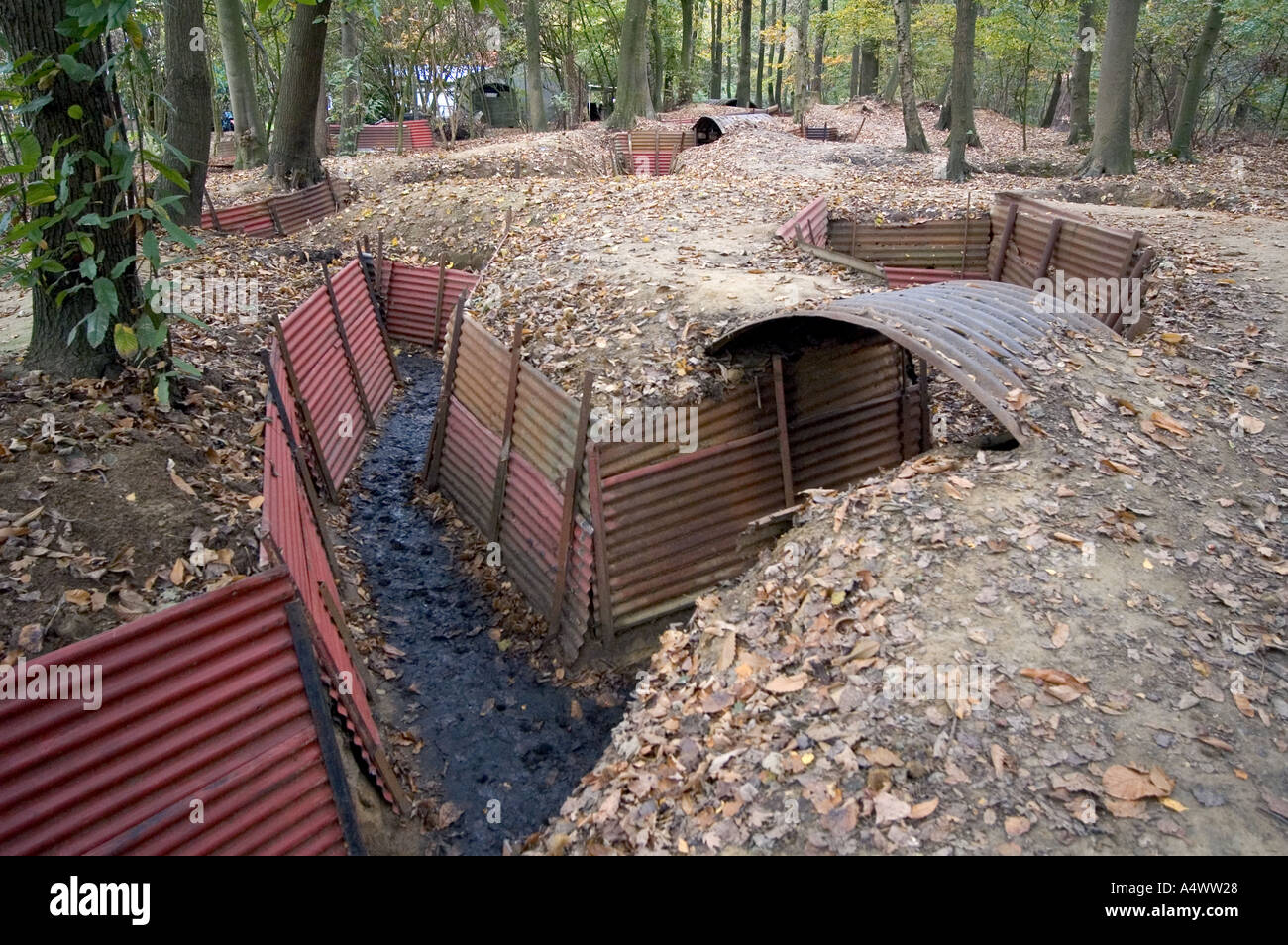 World war one trenches at Ypres Belgium Stock Photo - Alamy
