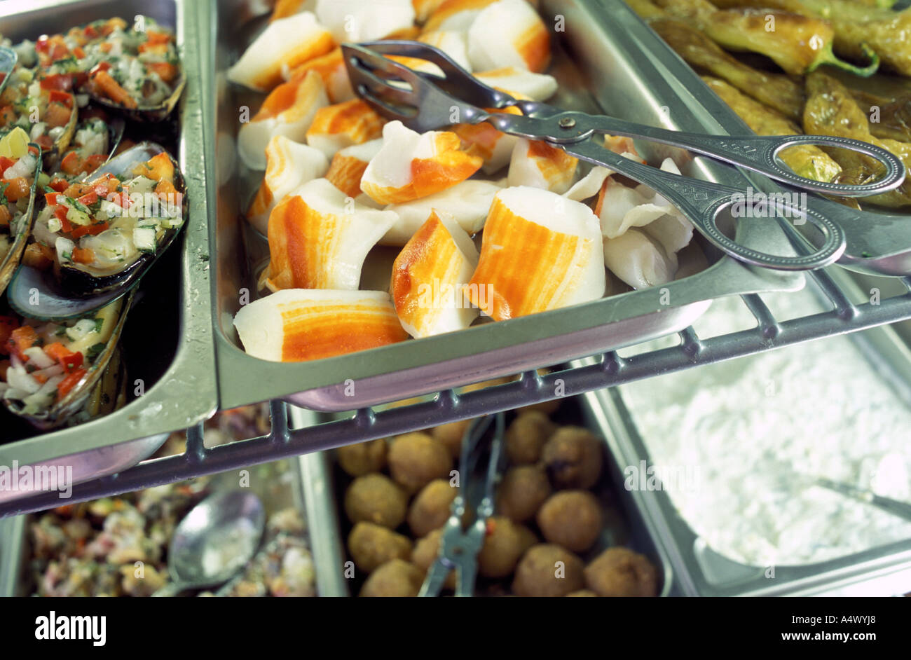 Typical starters at the spanish restaurant Sancho Panza Stuttgart Baden