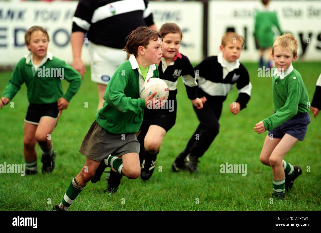 Kids rugby Stock Photo Alamy