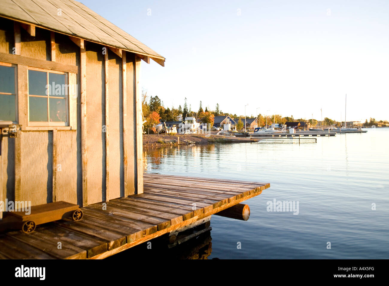 Fish House at the North House Folk School on Lake Superior in Grand