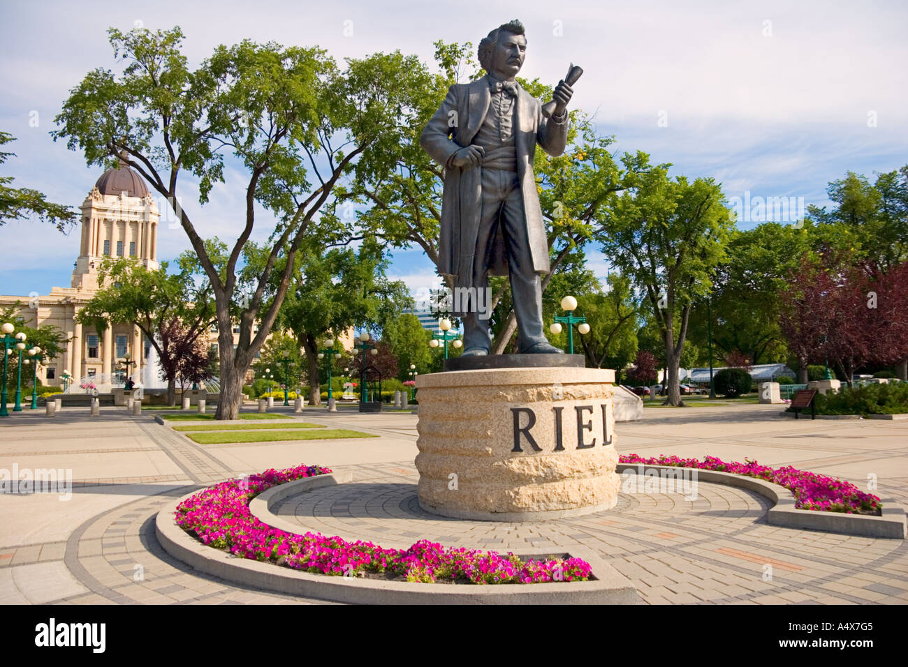 Louis Riel statue, Legislative Building, Winnipeg, Manitoba, Canada