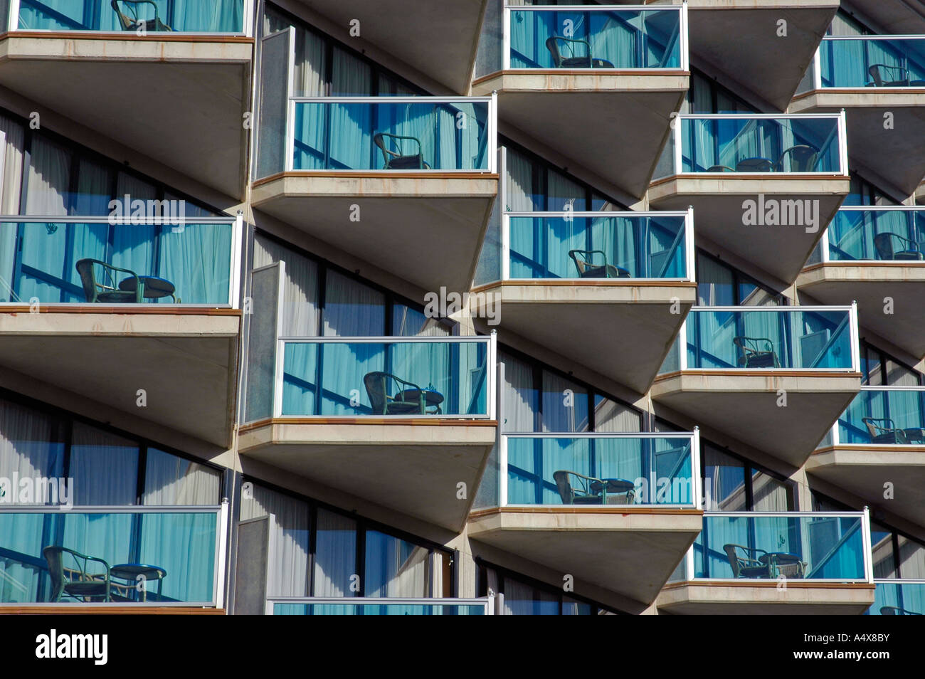 Hotel front, Albir, Altea, Costa Blanca, Spain Stock Photo Alamy