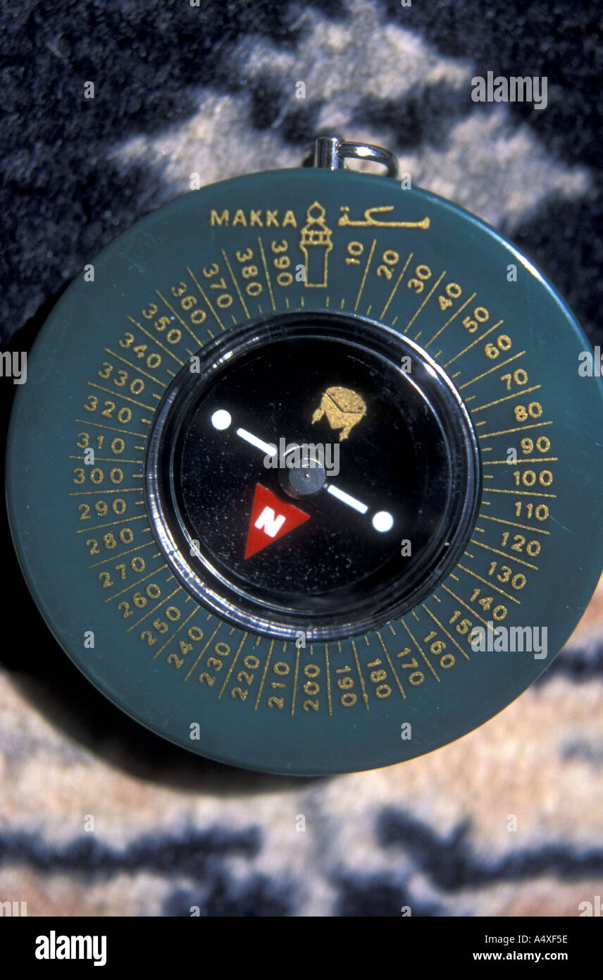 Compass to indicate to Muslims the direction of Mecca so they may face