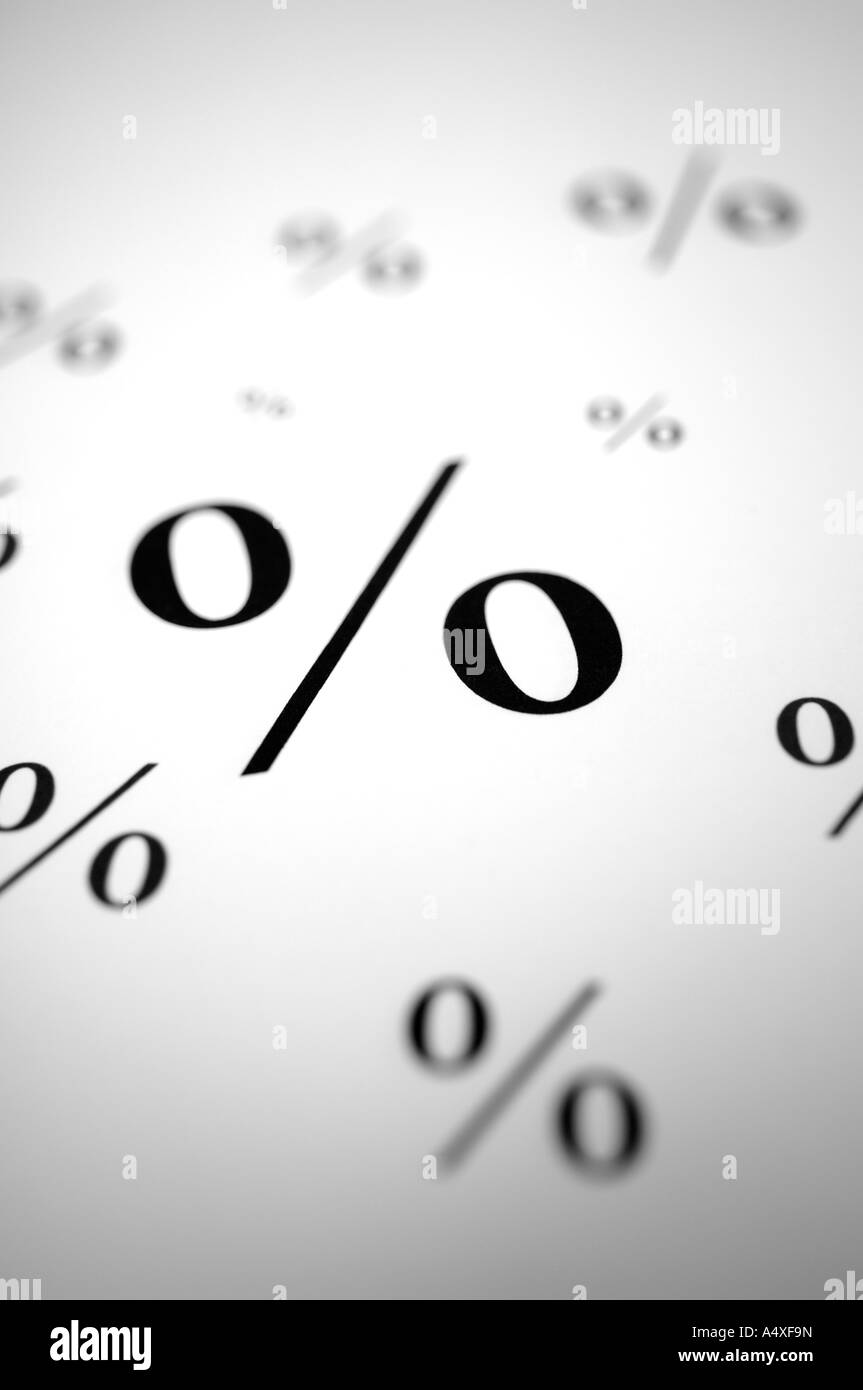 Percentage Black and White Stock Photos & Images Alamy