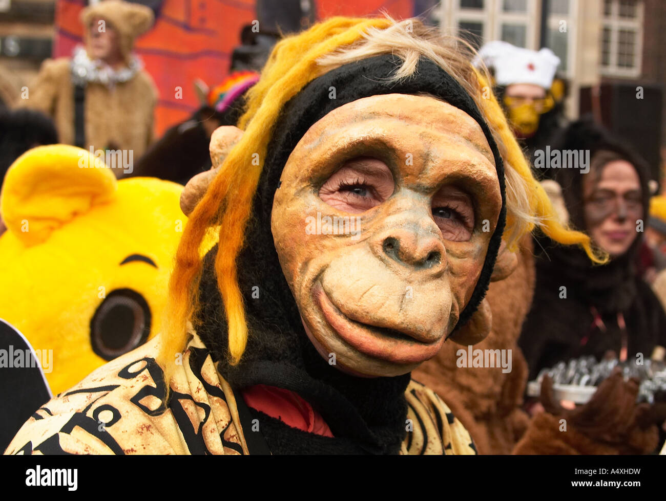 Samba drummer at the Samba Carnival Bremen, Germany Stock Photo