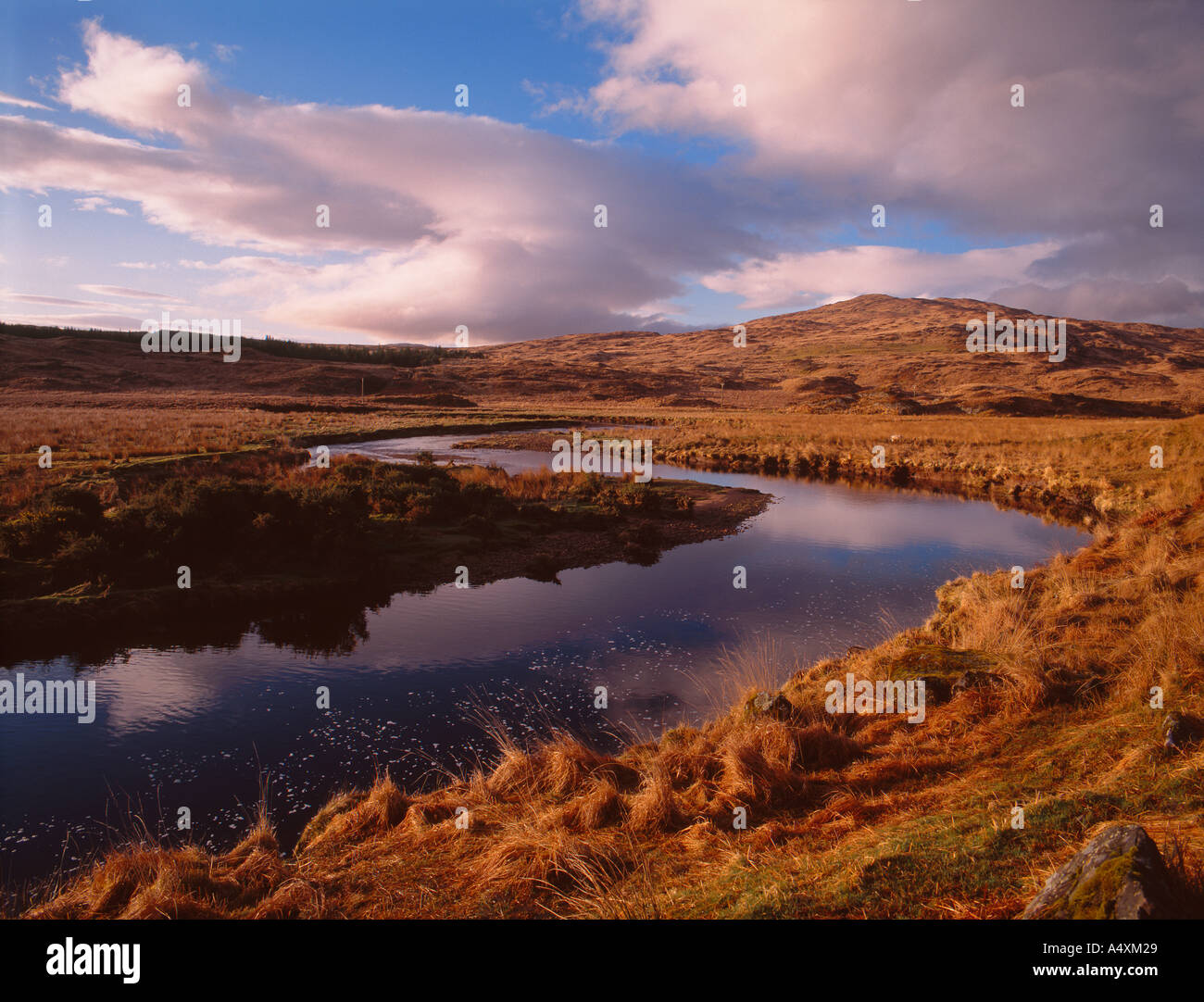 The River Aline in Glen Geall Morvern n w Argyll Scottish Highlands Stock Photo