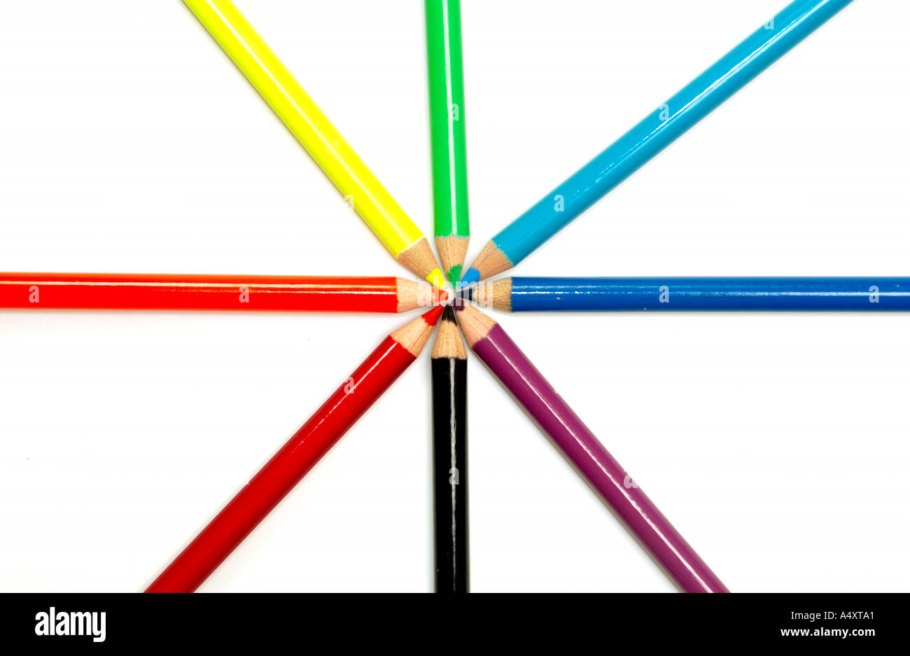 Colored Pencils Stock Photo